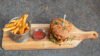 Aloo Tikki Noodle Burger